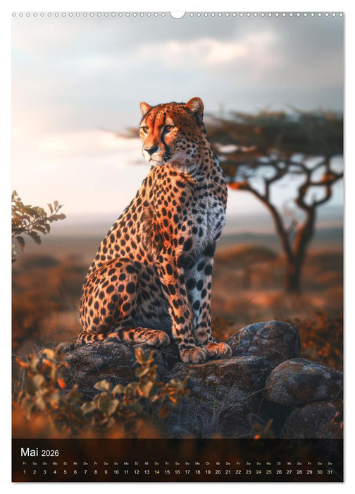 Im Herzen der Savanne (CALVENDO Premium Wandkalender 2026)
