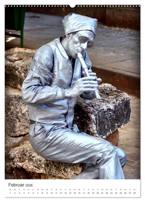 HABANEROS - Lebende Statuen in Havanna (CALVENDO Wandkalender 2026)
