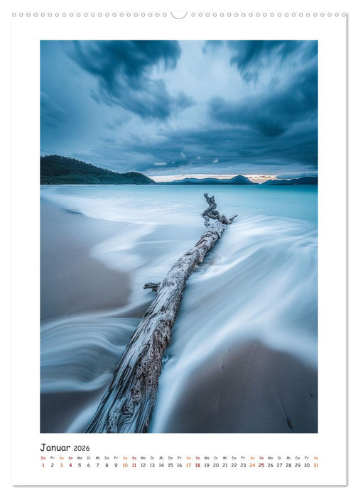 Entdecke das Paradies - Atemberaubende Strände durch eine KI in Szene gesetzt (CALVENDO Premium Wandkalender 2026)