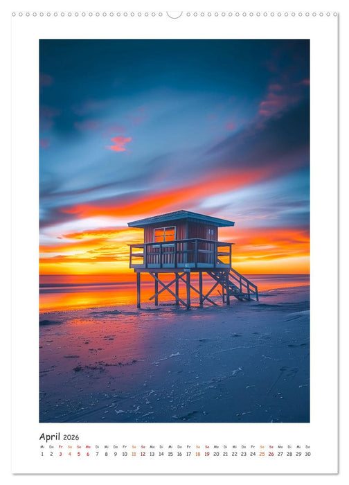 Entdecke das Paradies - Atemberaubende Strände durch eine KI in Szene gesetzt (CALVENDO Premium Wandkalender 2026)