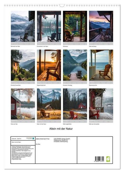 Allein mit der Natur (CALVENDO Wandkalender 2026)