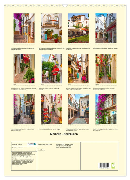 Marbella - Andalusien (CALVENDO Wandkalender 2026)