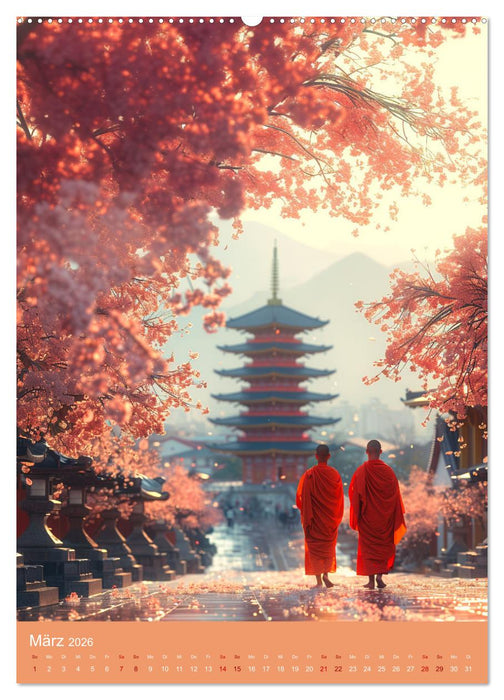 Meditative Stille (CALVENDO Premium Wandkalender 2026)