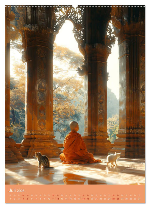 Meditative Stille (CALVENDO Premium Wandkalender 2026)