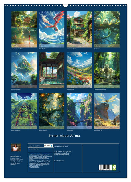 Immer wieder Anime (CALVENDO Wandkalender 2026)