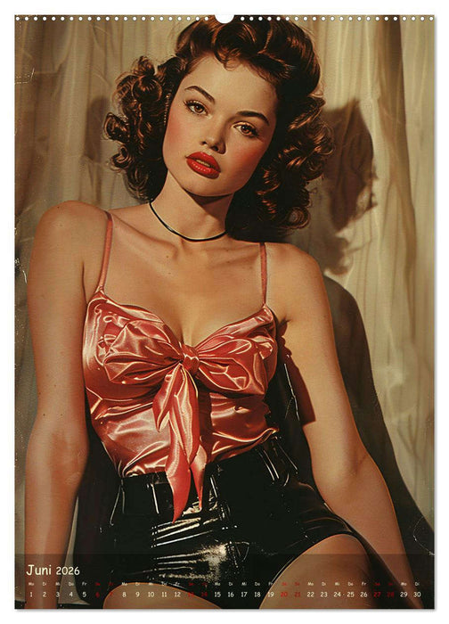 Vintage Erotik in Lack und Leder (CALVENDO Wandkalender 2026)