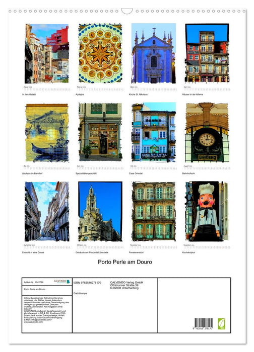Porto Perle am Douro (CALVENDO Wandkalender 2026)