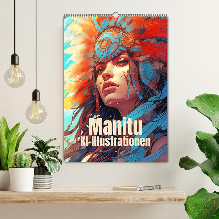 Manitu - KI-Illustrationen (CALVENDO Wandkalender 2026)