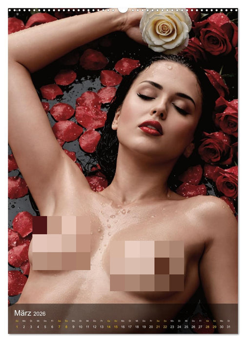Feuchte Faszination - Wasser und Weiblichkeit (CALVENDO Premium Wandkalender 2026)