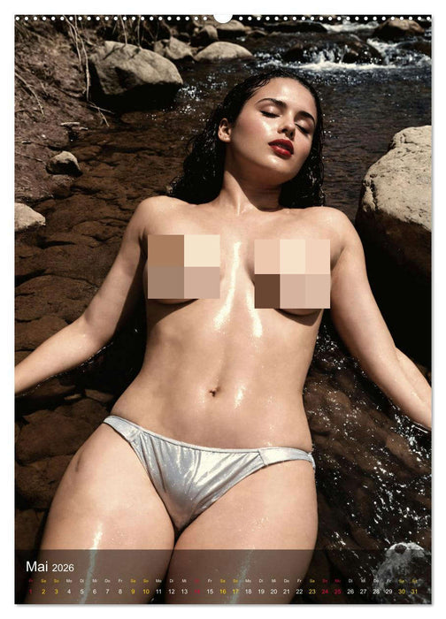 Feuchte Faszination - Wasser und Weiblichkeit (CALVENDO Premium Wandkalender 2026)