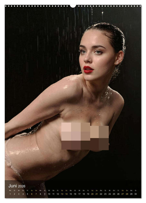 Feuchte Faszination - Wasser und Weiblichkeit (CALVENDO Premium Wandkalender 2026)