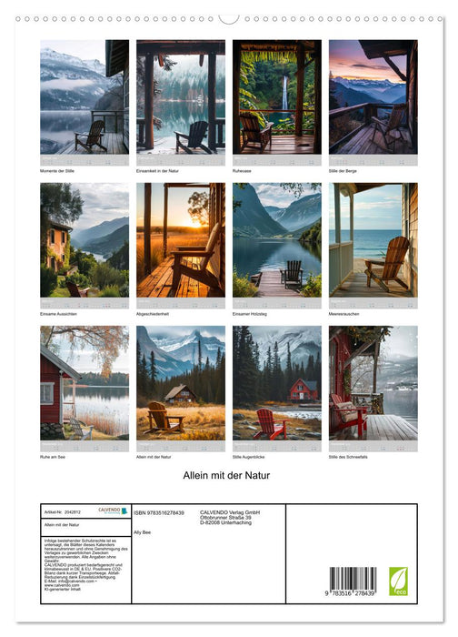 Allein mit der Natur (CALVENDO Premium Wandkalender 2026)