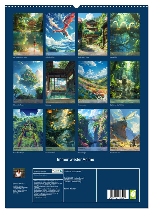 Immer wieder Anime (CALVENDO Premium Wandkalender 2026)
