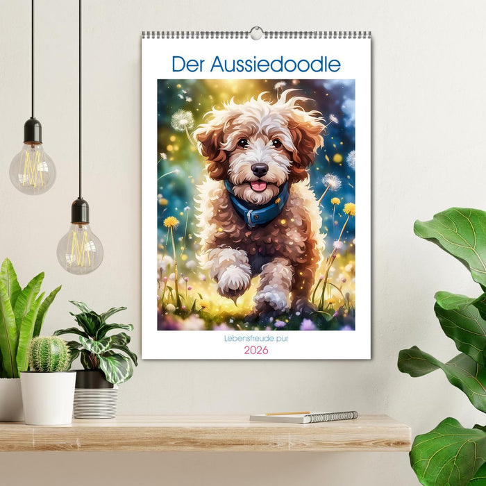Der Aussiedoodle - Lebensfreude pur (CALVENDO Wandkalender 2026)