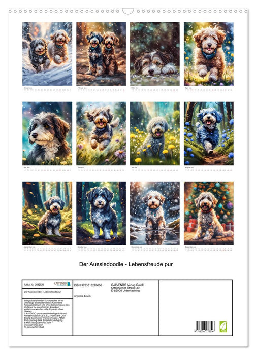 Der Aussiedoodle - Lebensfreude pur (CALVENDO Wandkalender 2026)