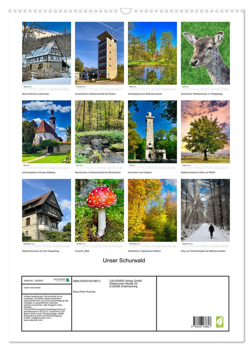 Unser Schurwald (CALVENDO Wandkalender 2026)
