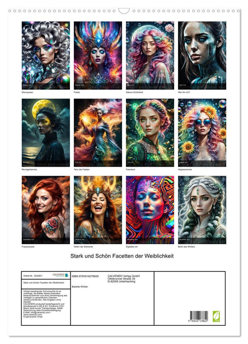 Stark und Schön Facetten der Weiblichkeit (CALVENDO Wandkalender 2026)