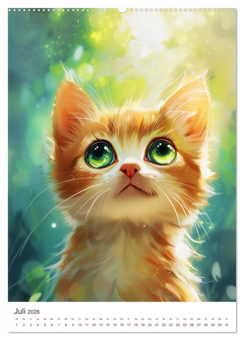 Zuckersüß - Bezaubernde Kätzchen (CALVENDO Premium Wandkalender 2026)