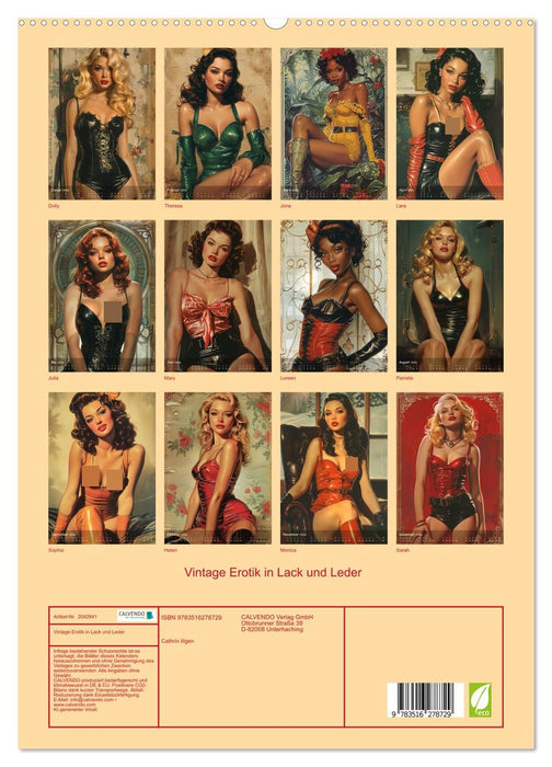 Vintage Erotik in Lack und Leder (CALVENDO Premium Wandkalender 2026)