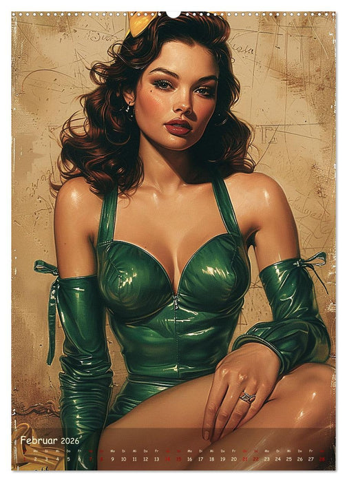 Vintage Erotik in Lack und Leder (CALVENDO Premium Wandkalender 2026)