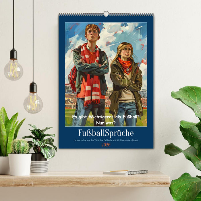 Fußballsprüche (CALVENDO Wandkalender 2026)