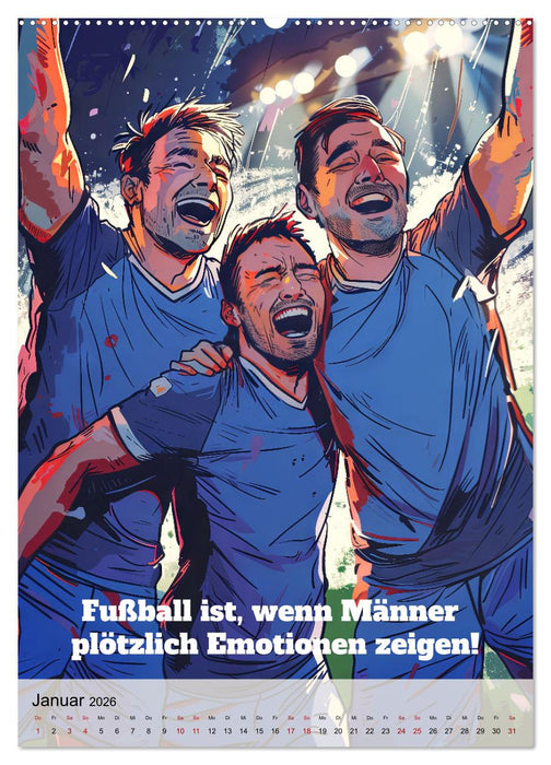 Fußballsprüche (CALVENDO Wandkalender 2026)