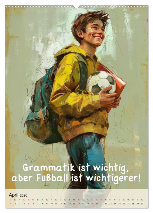 Fußballsprüche (CALVENDO Wandkalender 2026)