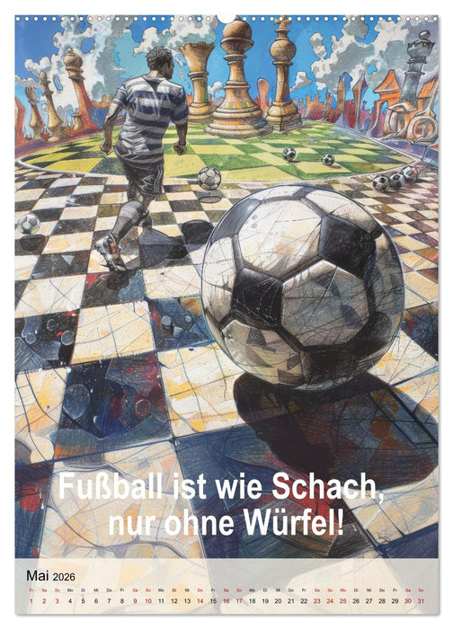 Fußballsprüche (CALVENDO Wandkalender 2026)