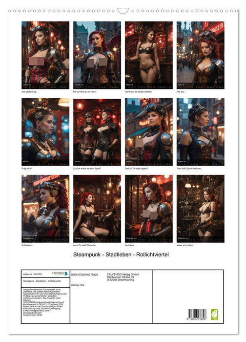 Steampunk - Stadtleben - Rotlichtviertel (CALVENDO Wandkalender 2026)