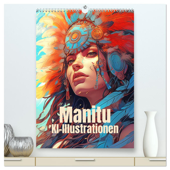 Manitu - KI-Illustrationen (CALVENDO Premium Wandkalender 2026)
