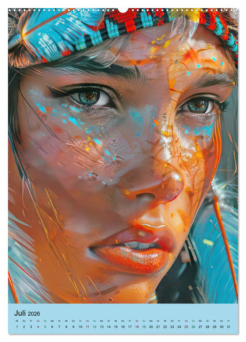 Manitu - KI-Illustrationen (CALVENDO Premium Wandkalender 2026)