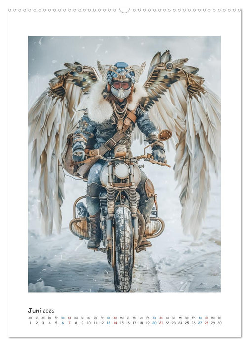 Freiheit auf zwei Rädern - Die Abenteuer der Angel-Biker (CALVENDO Wandkalender 2026)