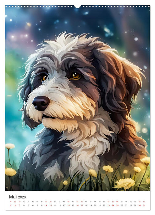 Der Aussiedoodle - Lebensfreude pur (CALVENDO Premium Wandkalender 2026)