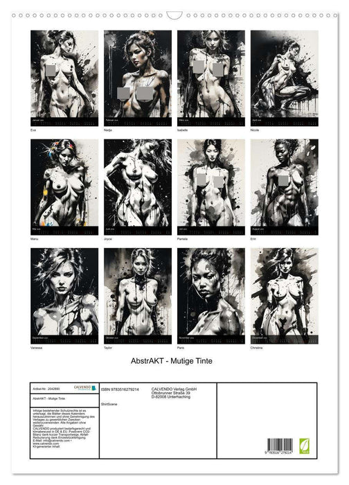 AbstrAKT - Mutige Tinte (CALVENDO Wandkalender 2026)
