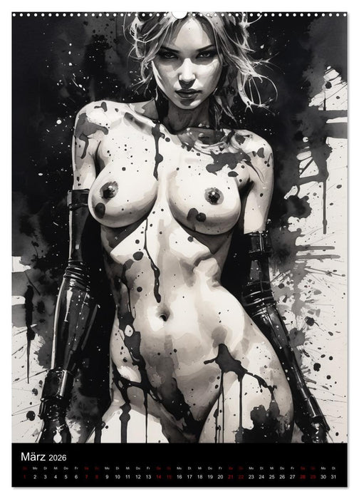 AbstrAKT - Mutige Tinte (CALVENDO Wandkalender 2026)