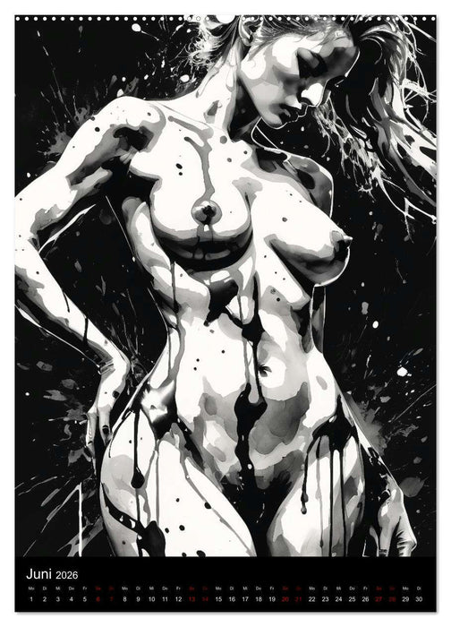 AbstrAKT - Mutige Tinte (CALVENDO Wandkalender 2026)