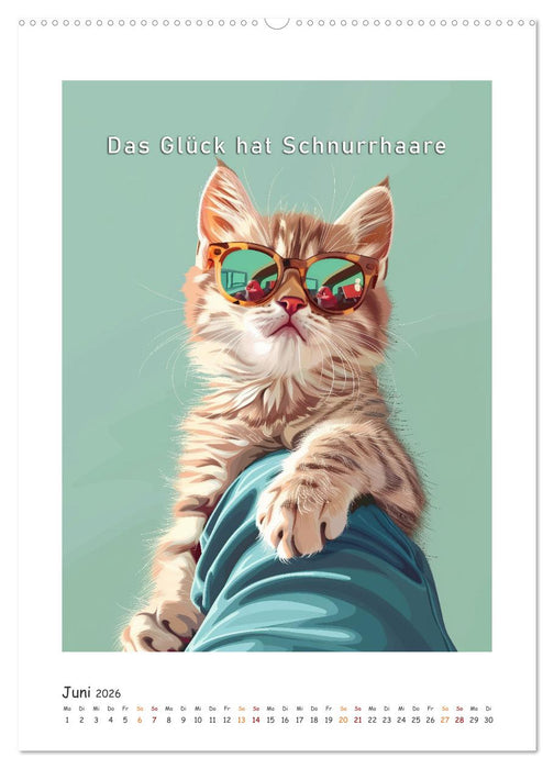 Katzenweisheiten (CALVENDO Wandkalender 2026)
