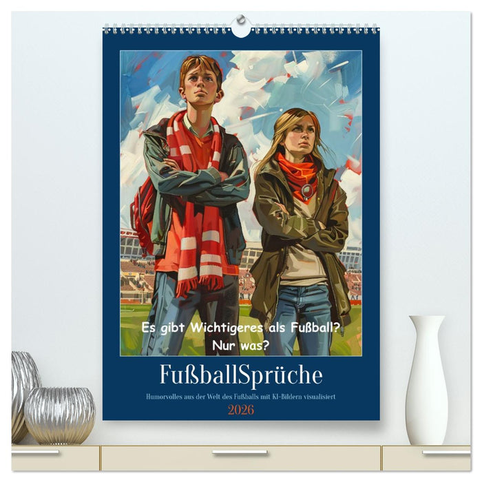 Fußballsprüche (CALVENDO Premium Wandkalender 2026)