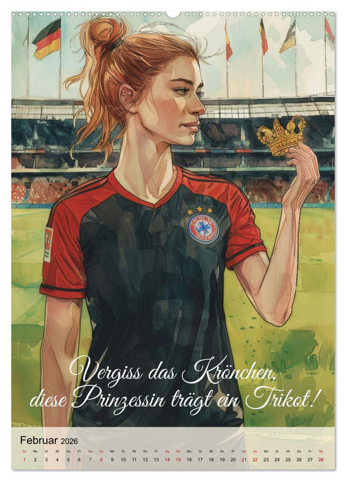 Fußballsprüche (CALVENDO Premium Wandkalender 2026)