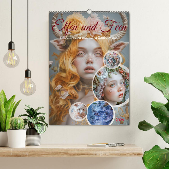 Elfen und Feen (CALVENDO Wandkalender 2026)