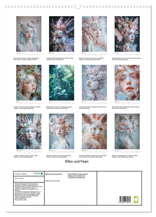 Elfen und Feen (CALVENDO Wandkalender 2026)