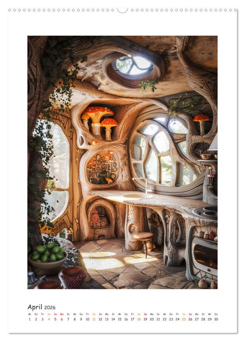 Feenlichterwald - Wo kleine Elfen ihre Flügel ausruhen (CALVENDO Premium Wandkalender 2026)