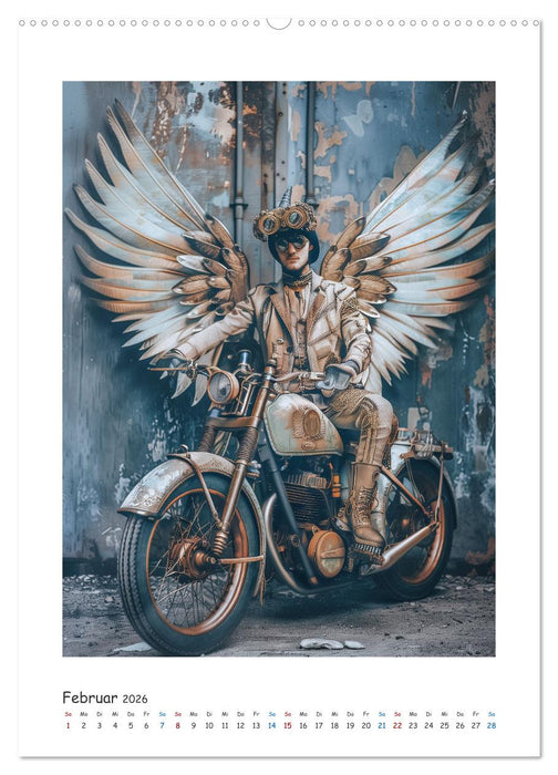 Freiheit auf zwei Rädern - Die Abenteuer der Angel-Biker (CALVENDO Premium Wandkalender 2026)