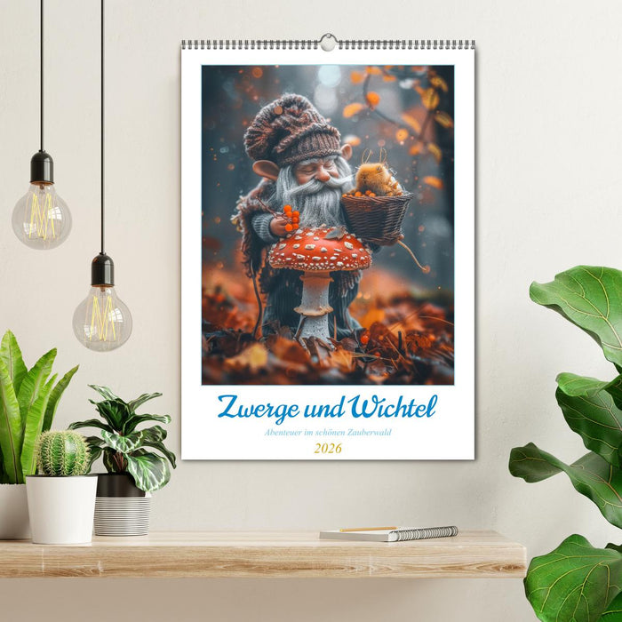 Zwerge und Wichtel (CALVENDO Wandkalender 2026)