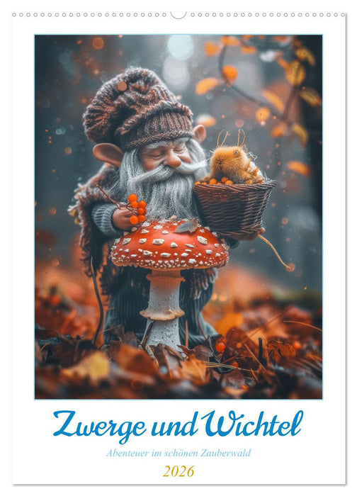 Zwerge und Wichtel (CALVENDO Wandkalender 2026)