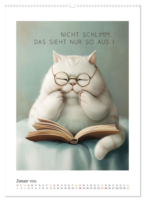 Katzenweisheiten (CALVENDO Premium Wandkalender 2026)