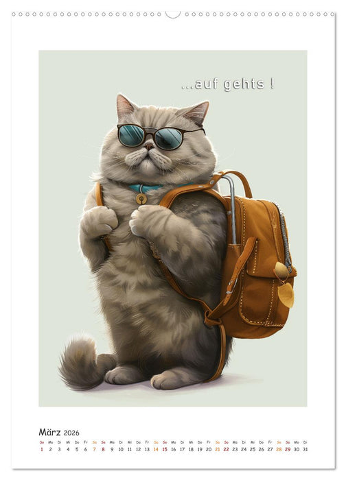 Katzenweisheiten (CALVENDO Premium Wandkalender 2026)