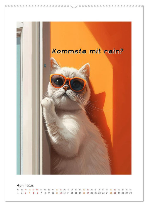 Katzenweisheiten (CALVENDO Premium Wandkalender 2026)