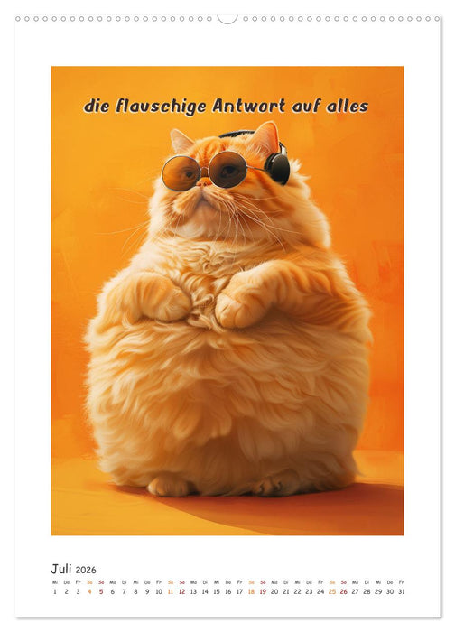 Katzenweisheiten (CALVENDO Premium Wandkalender 2026)