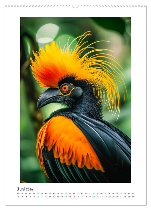 Exotische Schönheiten - prächtig bunte Vögel (CALVENDO Wandkalender 2026)